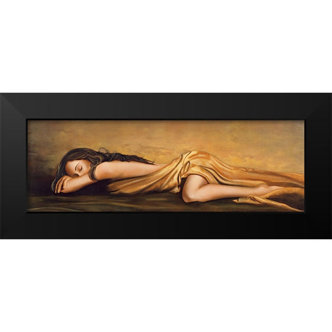 Resting Black Modern Wood Framed Art Print by Di Scenza, Ron