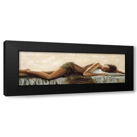 Peaceful Black Modern Wood Framed Art Print by Di Scenza, Ron