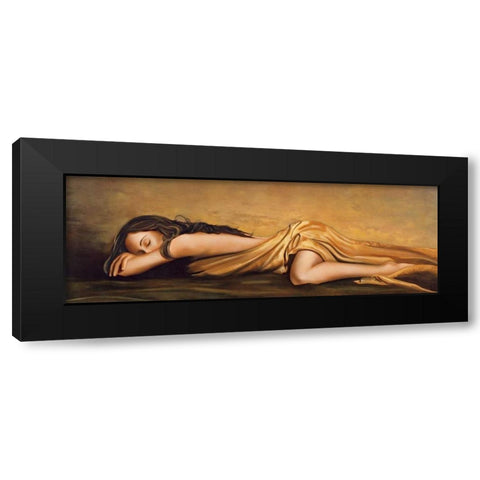 Resting Black Modern Wood Framed Art Print by Di Scenza, Ron