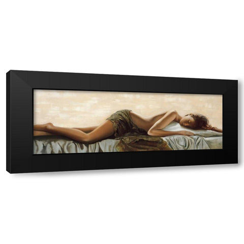 Peaceful Black Modern Wood Framed Art Print with Double Matting by Di Scenza, Ron