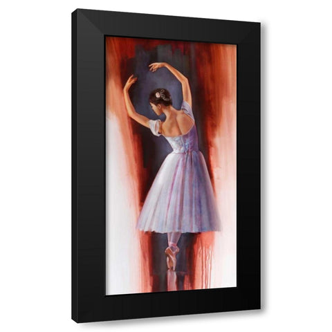 Ballet Dream Black Modern Wood Framed Art Print by Di Scenza, Ron