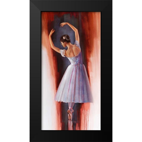 Ballet Dream Black Modern Wood Framed Art Print by Di Scenza, Ron