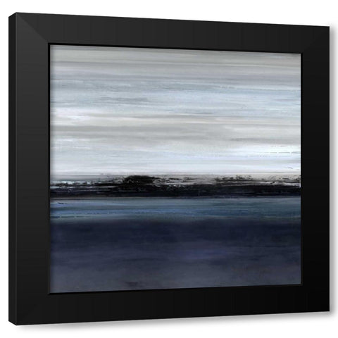 Midnight Black Modern Wood Framed Art Print with Double Matting by Springer, Rachel
