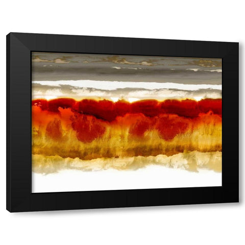 Wholeheartedly Black Modern Wood Framed Art Print with Double Matting by Springer, Rachel