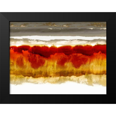 Wholeheartedly Black Modern Wood Framed Art Print by Springer, Rachel