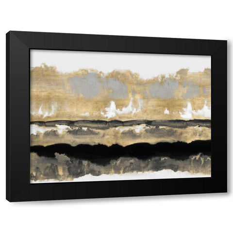 Golden Undertones I Black Modern Wood Framed Art Print by Springer, Rachel