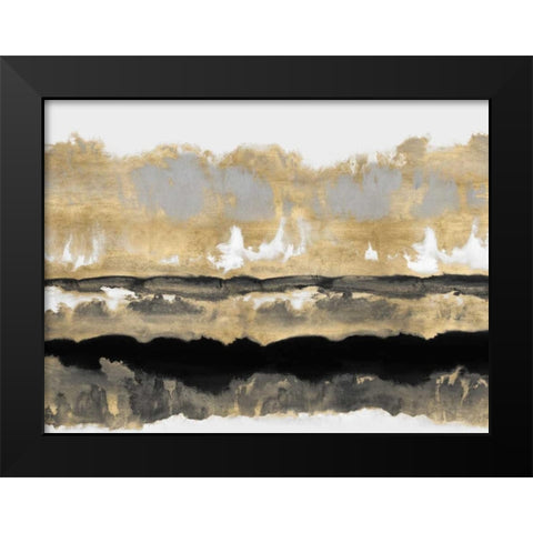 Golden Undertones I Black Modern Wood Framed Art Print by Springer, Rachel