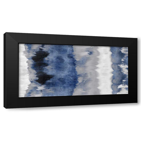 Resonate - Indigo Black Modern Wood Framed Art Print with Double Matting by Springer, Rachel