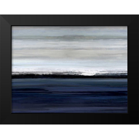 At the Edge Black Modern Wood Framed Art Print by Springer, Rachel