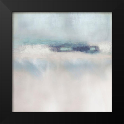 Suspend in Aqua Black Modern Wood Framed Art Print by Springer, Rachel