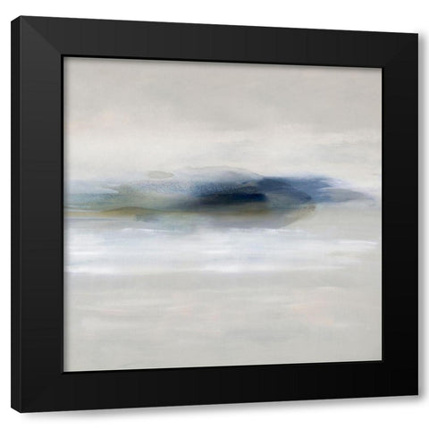 Suspend in Indigo Black Modern Wood Framed Art Print by Springer, Rachel