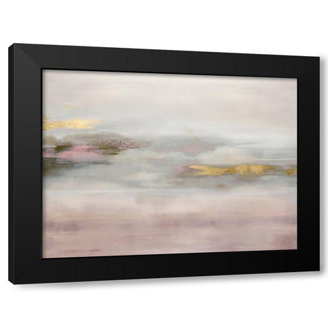 Suspend in Blush Black Modern Wood Framed Art Print with Double Matting by Springer, Rachel