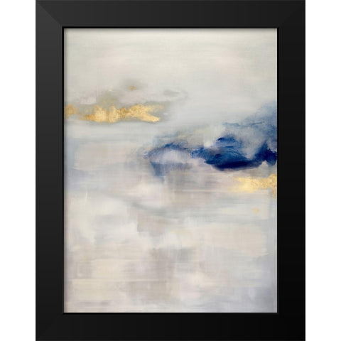 Ethereal with Blue I Black Modern Wood Framed Art Print by Springer, Rachel