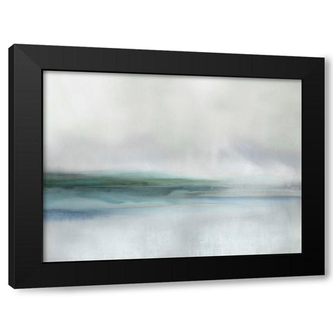 Stillness in Aqua I Black Modern Wood Framed Art Print by Springer, Rachel