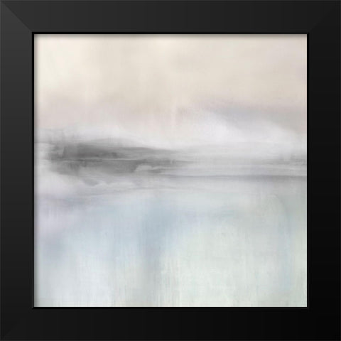 Stillness in Grey Black Modern Wood Framed Art Print by Springer, Rachel