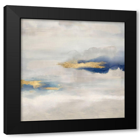 Ethereal with Blue IV Black Modern Wood Framed Art Print with Double Matting by Springer, Rachel