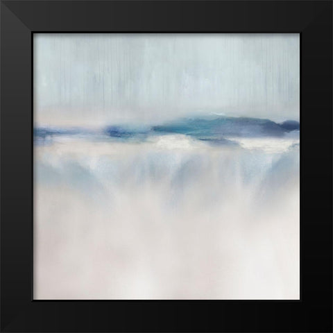 Suspend in Aqua II Black Modern Wood Framed Art Print by Springer, Rachel