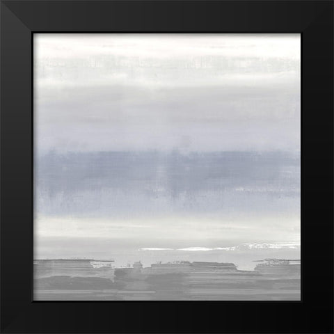 Gray on Gray Black Modern Wood Framed Art Print by Springer, Rachel
