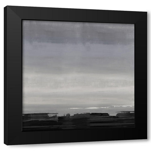 Midnight Horizon I Black Modern Wood Framed Art Print with Double Matting by Springer, Rachel