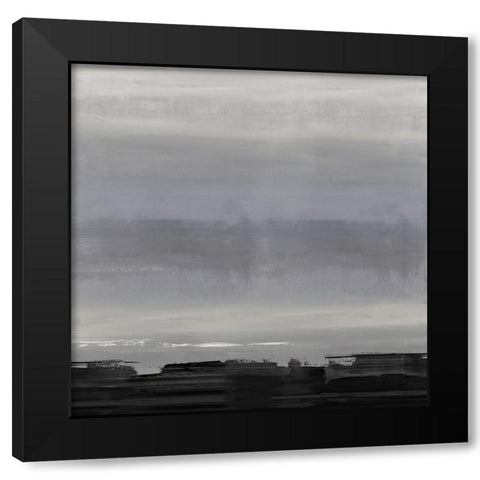 Midnight Horizon II Black Modern Wood Framed Art Print by Springer, Rachel