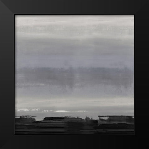 Midnight Horizon II Black Modern Wood Framed Art Print by Springer, Rachel