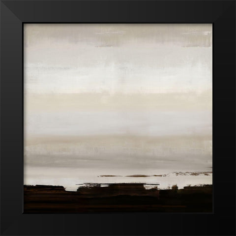 Chocolate Strokes I Black Modern Wood Framed Art Print by Springer, Rachel
