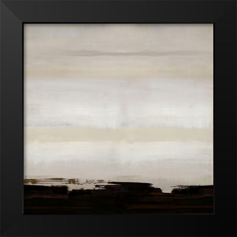 Chocolate Strokes II Black Modern Wood Framed Art Print by Springer, Rachel