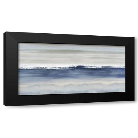 Arise Indigo Black Modern Wood Framed Art Print by Springer, Rachel