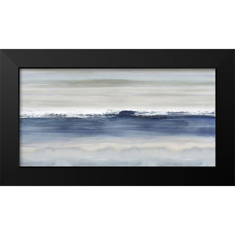 Arise Indigo Black Modern Wood Framed Art Print by Springer, Rachel