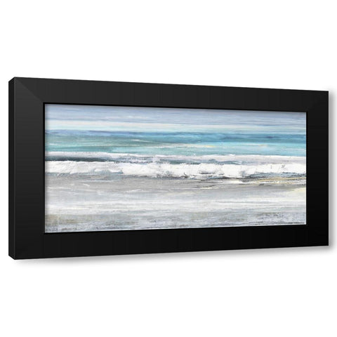 The Surf II Black Modern Wood Framed Art Print with Double Matting by Springer, Rachel