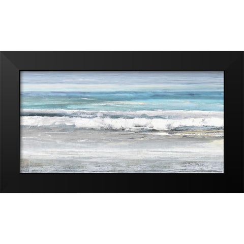 The Surf II Black Modern Wood Framed Art Print by Springer, Rachel