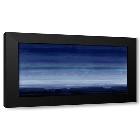 Highlight Indigo Black Modern Wood Framed Art Print with Double Matting by Springer, Rachel