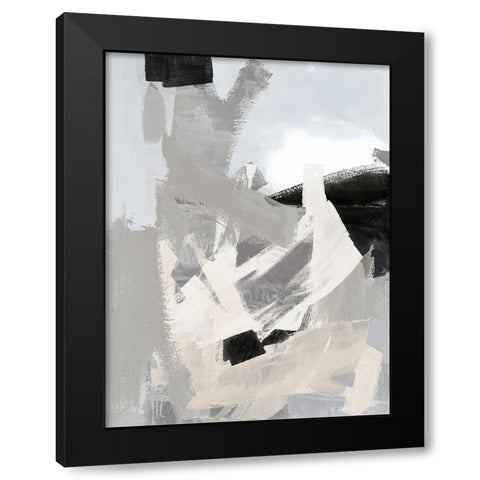 Layers I Black Modern Wood Framed Art Print by Springer, Rachel