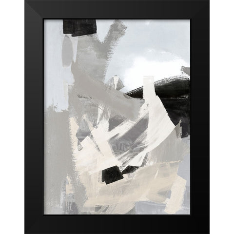Layers I Black Modern Wood Framed Art Print by Springer, Rachel