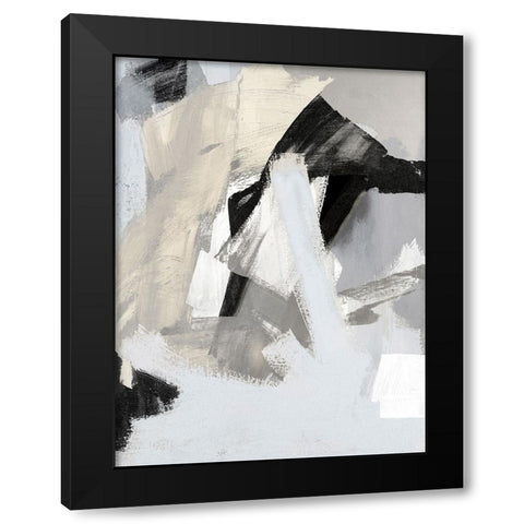 Layers II Black Modern Wood Framed Art Print with Double Matting by Springer, Rachel