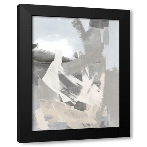Layers III Black Modern Wood Framed Art Print by Springer, Rachel