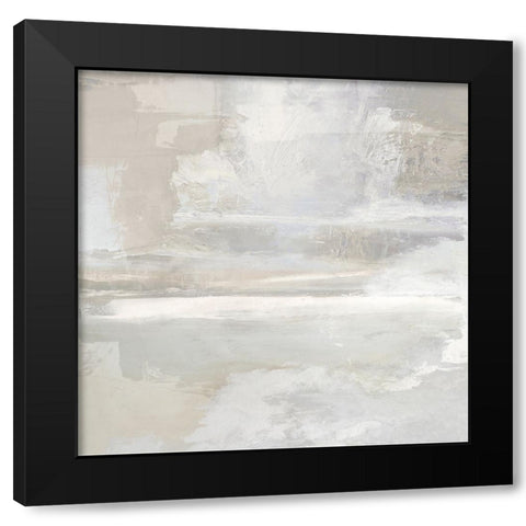 Open Space II Black Modern Wood Framed Art Print with Double Matting by Springer, Rachel
