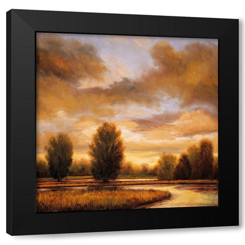 Away from It All I Black Modern Wood Framed Art Print with Double Matting by Franklin, Ryan