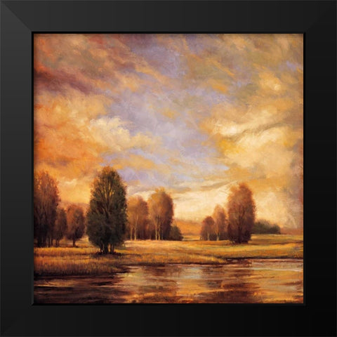 Away from It All II Black Modern Wood Framed Art Print by Franklin, Ryan