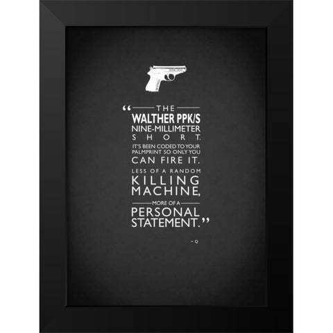 JB Go Skyfall Personal-Stateme Black Modern Wood Framed Art Print by Rogan, Mark