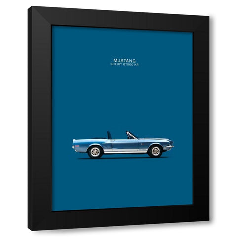 Ford Mustang Shelby GT500-KR 1 Black Modern Wood Framed Art Print by Rogan, Mark