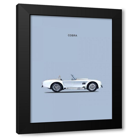 Shelby Cobra 65 Black Modern Wood Framed Art Print by Rogan, Mark