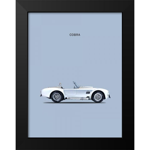 Shelby Cobra 65 Black Modern Wood Framed Art Print by Rogan, Mark