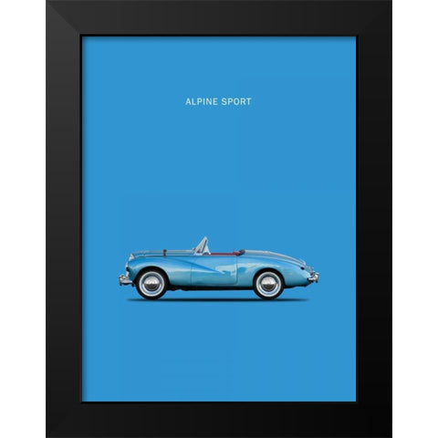 Sunbeam Alpine Sport 53 Black Modern Wood Framed Art Print by Rogan, Mark