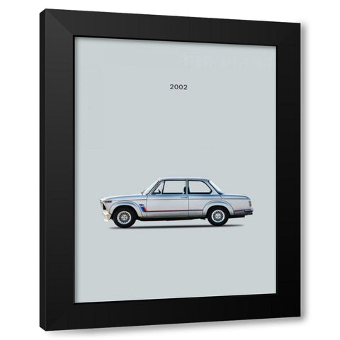 BMW 2002 Turbo Black Modern Wood Framed Art Print by Rogan, Mark