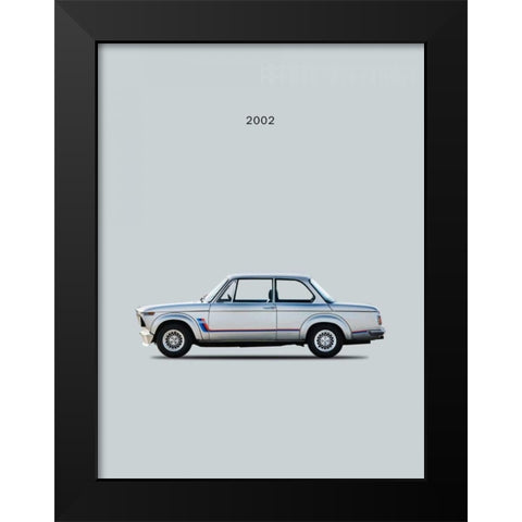 BMW 2002 Turbo Black Modern Wood Framed Art Print by Rogan, Mark