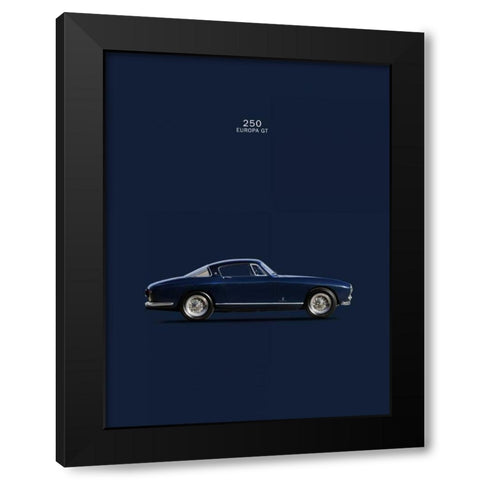 Ferrari 250 Europa GT 1955 Black Modern Wood Framed Art Print with Double Matting by Rogan, Mark