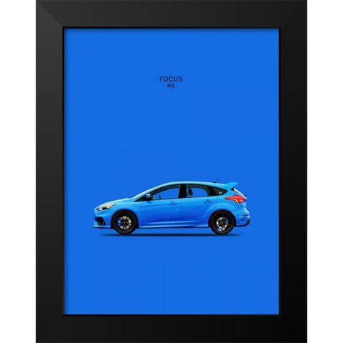 Ford Focus RS Black Modern Wood Framed Art Print by Rogan, Mark