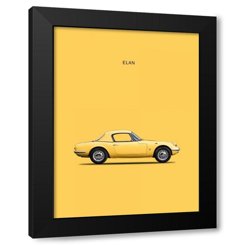 Lotus Elan 1965 Black Modern Wood Framed Art Print with Double Matting by Rogan, Mark