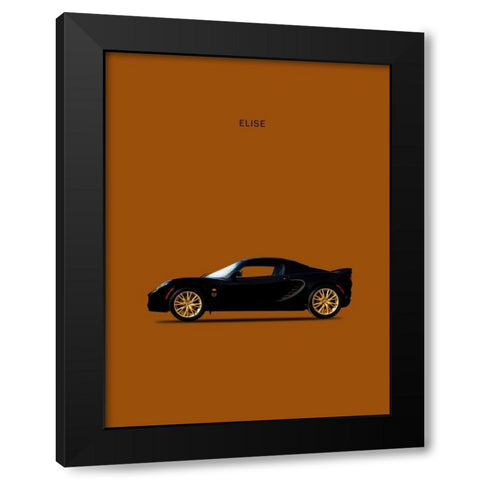 Lotus Elise Type-72D Black Modern Wood Framed Art Print with Double Matting by Rogan, Mark